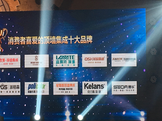 PG东升国际荣誉|巨奥生态铝全屋整装获消费者喜爱的顶墙集成十大PG东升国际