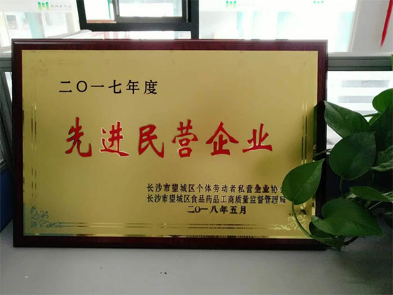 PG东升国际荣誉|家湘美再次荣获长沙市“先进民营企业”称号