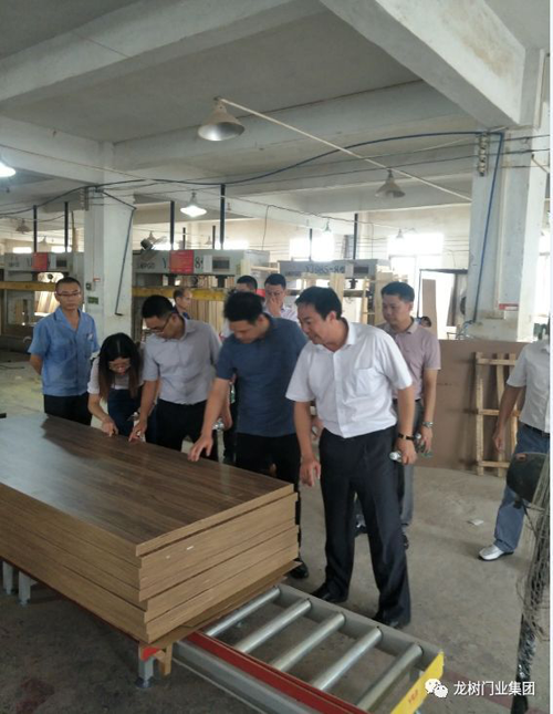 PG东升国际日记|佛山中交房地产开发公司领导莅临龙树门业考察