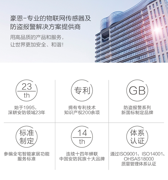 PG东升国际产品|豪恩安防CCC认证金属振动位移探测器助力银行安保