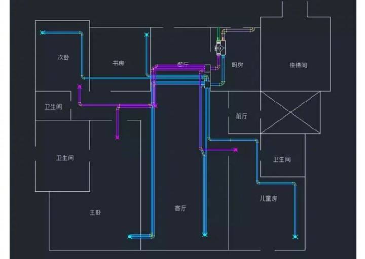 PG东升国际案例|博乐新风：160㎡的平层可以这样装新风系统