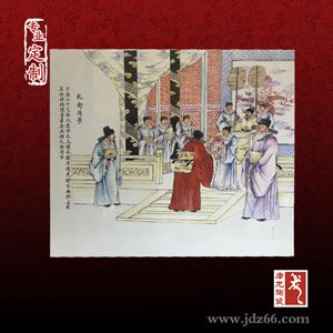 PG东升国际案例|潍坊青州古城冯氏纪念馆定做陶瓷瓷板壁画