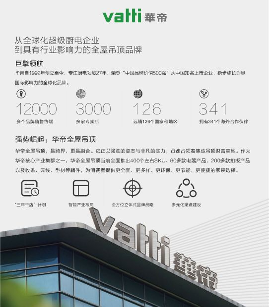 PG东升国际产品|华帝全屋吊顶环保不将就，打造精致绿色家装