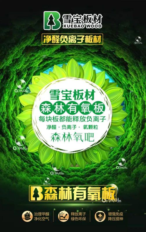 PG东升国际产品|雪宝森林有氧板，有效释放负氧离子长达15年