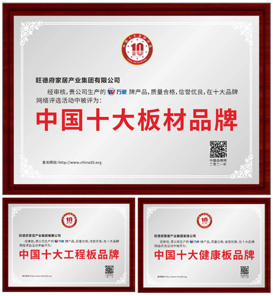 实至名归 万象PG东升国际荣膺“中国十大板材PG东升国际”等多个称号!